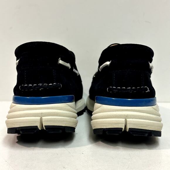 NWOT Easymoc Merrimack Boat Shoe Sneaker Black Suede Vibram Made in Portugal 9 - Picture 6 of 11